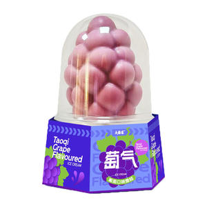 Daqiaodao 75g 도매 포도 맛 이국적인 과일 아이스크림 초콜릿 아이스 백 냉동 포도 아이스크림 비건 - Product Image 1