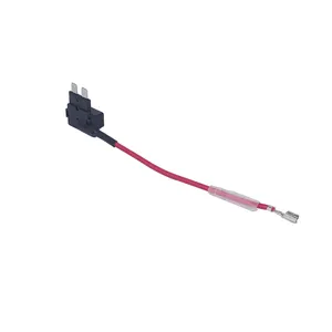 High Repurchase 16AWG Medium Nylon and Copper 32V 2-40A 150mm Customized Wire Length In-Line Fuse Holder