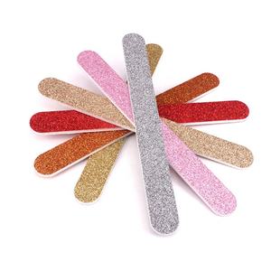 Özelleştirilmiş Grit ile profesyonel moda <span class=keywords><strong>Glitter</strong></span> zımpara kurulu düz tırnak törpüsü - Product Image 5