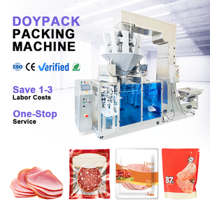 Machine d'emballage automatique haute vitesse pour saucisson tranché et légumes séchés, 200g-500g, avec scellage sur 3 ou 4 côtés, en acier inoxydable 304 - Product Image 1