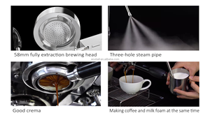 Máquina de Espresso Comercial Semiautomática al Mejor Precio, Sistema de Preparación Programable, Acero Inoxidable, Control Digital, Alta Semiautomatización - Product Image 6