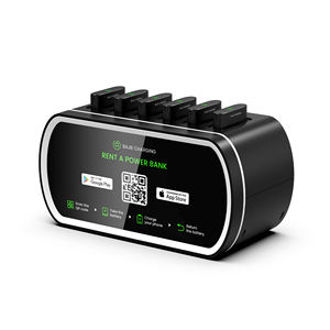 Station de recharge pour téléphones mobiles Chargeurs de quai Partage de 6 emplacements Partage de station Powerbank Banque d'énergie commerciale pour l'extérieur - Product Image 4