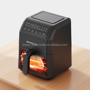 Freidora de Aire Cuadrada Josoo OEM de 3L, Revestimiento Antiadherente de Plástico, Cocción Rápida, Ahorro de Energía, Digital, Negra, Uso Doméstico y Hotelero, Freidora de Aire Inteligente - Product Image 4