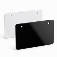 Plaque nominative personnalisée en PVC, plaque lisse vierge, différentes couleurs, impression de logo OEM pour l'étiquetage de marques d'équipements
