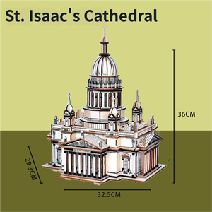 Rompecabezas Educativo 3D de Madera para Armar - Modelo de Arquitectura Rusa para Decoración de Interiores y Juguete (para Niños y Adultos) - Product Image 3
