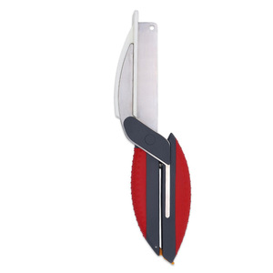 Ciseaux de cuisine en acier inoxydable 3,5 pouces, coupe-légumes multifonctionnel avec planche à découper, passe au lave-vaisselle - Product Image 4
