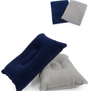 Almohada Inflable de PVC Flocado de Alta Gama, Diseño Engrosado, Antideslizante, Resistente a la Humedad, para Camping, Viajes, Descanso en el Trabajo - Product Image 2