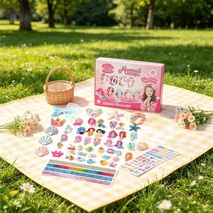 Kit Créatif de Bandeaux Radiant Girls DIY – Pinces à Cheveux, Épingles, Rubans, Fleurs, Pierres Précieuses, Points de Colle – Ensemble de Jouets pour Fête d'Anniversaire – Vente en Gros - Product Image 6