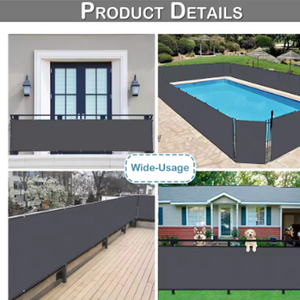 Housse d'écran de confidentialité personnalisable en fibre de polyester 100%, <span class=keywords><strong>pare</strong></span>-<span class=keywords><strong>soleil</strong></span> résistant aux UV et étanche - Product Image 4