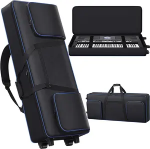 Sacos De Piano Eletrônico Impermeável Durável 10mm Espuma Instrumento Musical Acolchoado Acolchoado Gig Bag