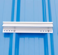 Profilés en aluminium à prix d'usine, rails courts miniatures à installation rapide pour solutions sans rail sur toits en tôle métallique