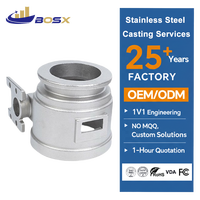 Service de fonderie de précision OEM/ODM BOSX en acier inoxydable 304 pour composants de corps de valve de canon à eau