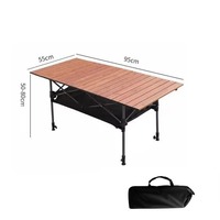 Table de camping durable et légère, pliable, imperméable, avec sac de transport, pour usage en cuisine, vente en gros