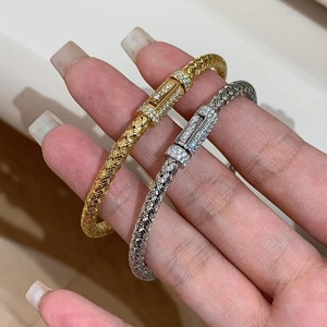 Bracciale da Donna Classico in Argento Sterling Placcato Oro e Oro Rosa da Fabbrica all'Ingrosso <span class=keywords><strong>Gioielli</strong></span> Fai-da-Te - Product Image 1