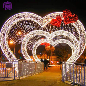 Arco de Navidad 3D Impermeable con Luces LED, Túnel Luminoso para Decoración de Bodas y Hogar, Iluminación de Paisajes - Product Image 2