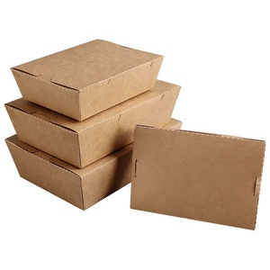 Hộp Đựng Thực Phẩm Lấy Ra Dùng Một Lần Tùy Chỉnh Hộp Đựng Thức Ăn Nhanh Hộp Đựng Đồ Ăn Bằng Giấy Kraft - Product Image 1