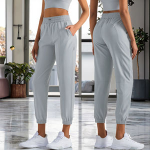 Leggings Deportivos de Cintura Alta sin Costuras para Mujer, Ropa Deportiva Informal, con Cierre de Cordón Ajustable y Bolsillos para Yoga - Product Image 3