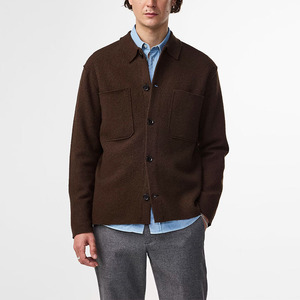 <span class=keywords><strong>Cardigan</strong></span> invernale personalizzato da <span class=keywords><strong>uomo</strong></span> in lana da Varsity cappotto maglione lungo con <span class=keywords><strong>bottoni</strong></span> in corno nero elegante decorazione tascabile - Product Image 1