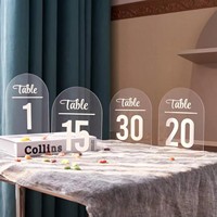 Numéros de table en acrylique personnalisés/Numéro de table de mariage en acrylique pour bricolage/Signe de mariage de numéros de table en acrylique
