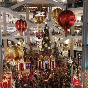 Luces Navideñas LED Personalizadas <span class=keywords><strong>Lucas</strong></span> De Navidad, Motivo 3D de Globo Aerostático Iluminado, Decoración Navideña Comercial Preiluminada - Product Image 1