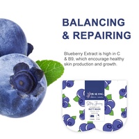 Masker pelembap kulit, melembabkan mencerahkan paha pantat Tubuh perawatan kulit Blueberry