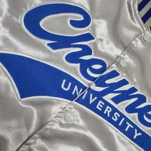 2025 Bomber in raso leggero personalizzato con Logo personalizzato da Baseball Jacke seta giacca Varsity satinata - Product Image 2