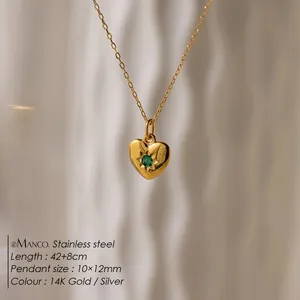 Collar de Cadena de Eslabones Multicolor de Acero Inoxidable para Mujer, Estilo Minimalista, para Fiestas y Uso Diario, Dropshipping - Product Image 2