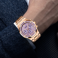 Montre mécanique multifonctionnelle de luxe en acier inoxydable 316L personnalisée OEM pour homme avec mouvement Hangzhou, résistance à l'eau 5ATM