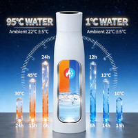 Thermos intelligent du fabricant le plus vendu bouteille d'eau UV LED autonettoyante matériau en acier inoxydable boisson isolée à long terme