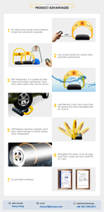 Dissuasori pieghevoli per il parcheggio e la protezione del parcheggio per la barriera di parcheggio, blocco del dispositivo di parcheggio con telecomando - Product Image 6