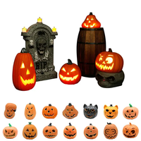 Lumière LED Citrouille d'Halloween Accessoires d'extérieur Décorations de fête Ornements Accessoire