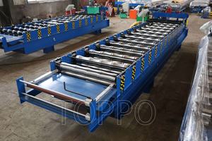 긴 서비스 수명 금속 지붕 만들기 기계 유약 타일 롤 성형 기계 - Product Image 2