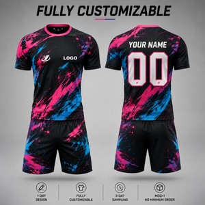 Maglia da Calcio Personalizzata con Logo Ricamato, Stampa Sponsor sul Petto e Schiena, Tessuto Traspirante per Squadre Semi Professionali - Product Image 2