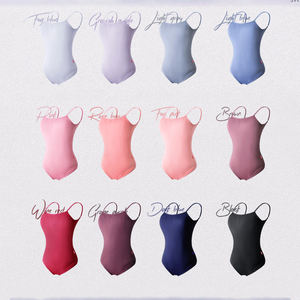 <span class=keywords><strong>Justaucorps</strong></span> de Gymnastique et Danse pour <span class=keywords><strong>Femme</strong></span>, Body Sexy Adulte à Dos en V, Leotards de Ballet sans Manches pour Dames - Product Image 3