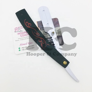 High quality Barber <b>Razors</b> Wholesale Barber <b>Razors</b> Sustainable mink Custom design handle stainless steel throat cut - Product Image 1