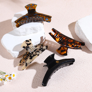 French Style Acetate Hair <b>Clip</b> 13 Cm Leopard Print Gripper For Women Daily Use - Product Image 2