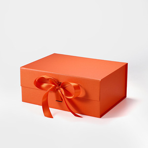 Caja de Regalo para San Valentín 2025, Caja Rígida Plegable de Cartón para Boda con Tapa Abatible, Cierre Magnético y Listón - Product Image 1