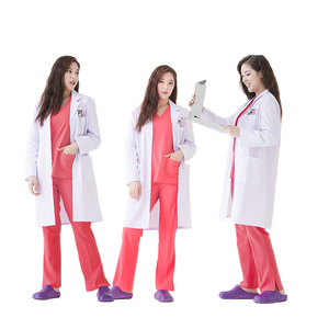 <span class=keywords><strong>Camice</strong></span> da Laboratorio Unisex Bianco Resistente agli Acidi per Bambini, Traspirante, con Logo Personalizzato, Set di Divise Infermieristiche per Uomini e Donne OEM - Product Image 1