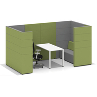 Canapé de loisirs publics, siège individuel de bureau, dossier haut, semi-privé, mobilier acoustique, canapé mobile