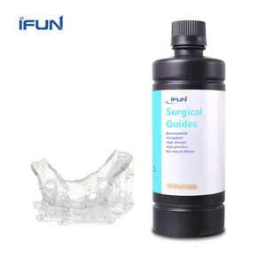 Résine dentaire 3D résine de guidage transparente biocompatible IF3165 pour guide chirurgical/orthodontie pour imprimante 3d LCD/DLP