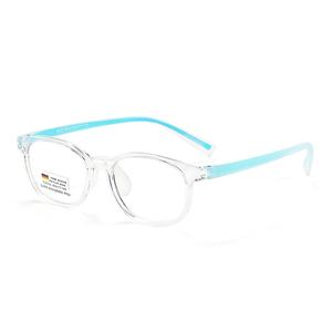 Nouvel arrivage de lunettes de soleil pour enfants TR90 en acétate bleu uni/noir lunettes optiques en forme de diamant Prescriptions lunettes pour enfants - Product Image 2