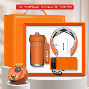 Vendita calda <span class=keywords><strong>regalo</strong></span> promozionale Set Logo personalizzato tazza/collo massaggiatore/Power Bank apprezzamento dei dipendenti regali - Product Image 5
