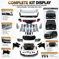 Kit de conversion de carrosserie style Mona Lisa pour Toyota Alphard Vellfire 30 Series à 40 Series (2015-2021) - Amélioration extérieure non destructive