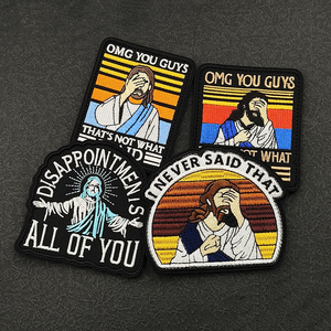 Parche de Tela Bordado con Colores Religiosos, con la Frase 'MOG THAT'S NOT WHAT I SAID', de Alta Calidad, con Foto de Jesús, para Coser en Bolsas Tácticas - Product Image 3