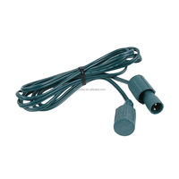 Cordon d'extension vert pour guirlande lumineuse coaxiale, rallonge pour mini-lumières LED grand angle coaxiales, connecteur de guirlandes C7 et C9
