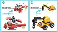 STARMERRY Modèle de voiture 1:8 en plastique ABS, ensembles de blocs de construction, bâtiments modernes, jouet éducatif, certifié sécurité, unisexe, 5-7 ans