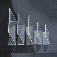 Porte-nom de table double face en plastique acrylique imitation antique, lot de 12, support de signalisation écologique avec logo personnalisé