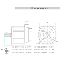 Kit de moteur servo 220V 4.2N.m A2M-130SV04230 1.3KW, kit servo complet avec driver servo S2-SVD30 pour équipement industriel CNC