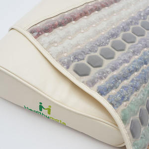 Healthymate, amatista natural, turmalina, cristal, rayos FIR, masaje de calefacción para dormir mejor, objetivos, almohada de aplicación para la cabeza - Product Image 6