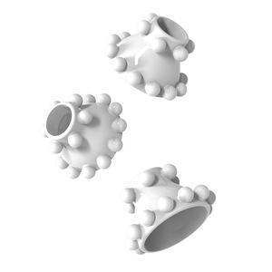 Meleon Soft Bead Ring 3Pcs White <b>Tpe</b> Penis Ring For Delay Ejaculation Adult Toy - Product Image 2